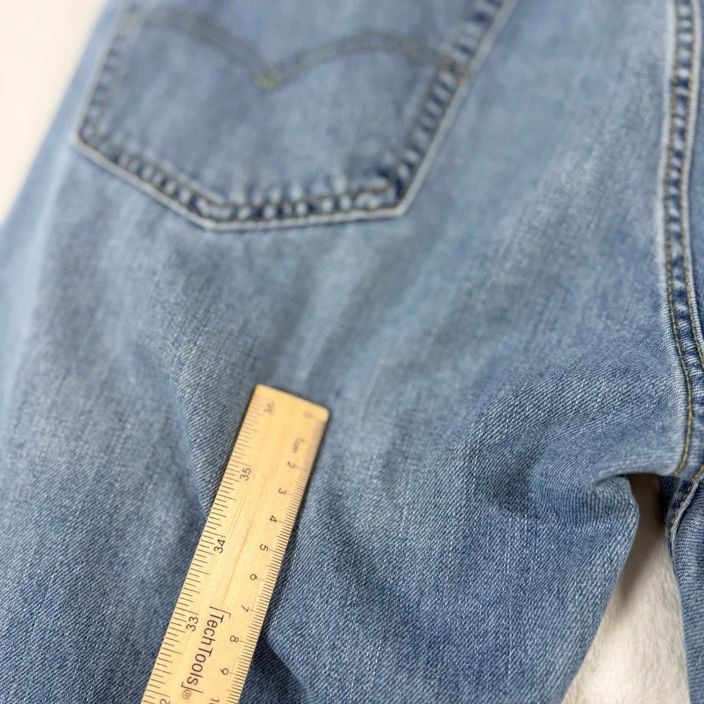Levis 505 Regular Fit‎ Jeans Mens 38x32 Blue Good Medium Wash Straight Leg Denim